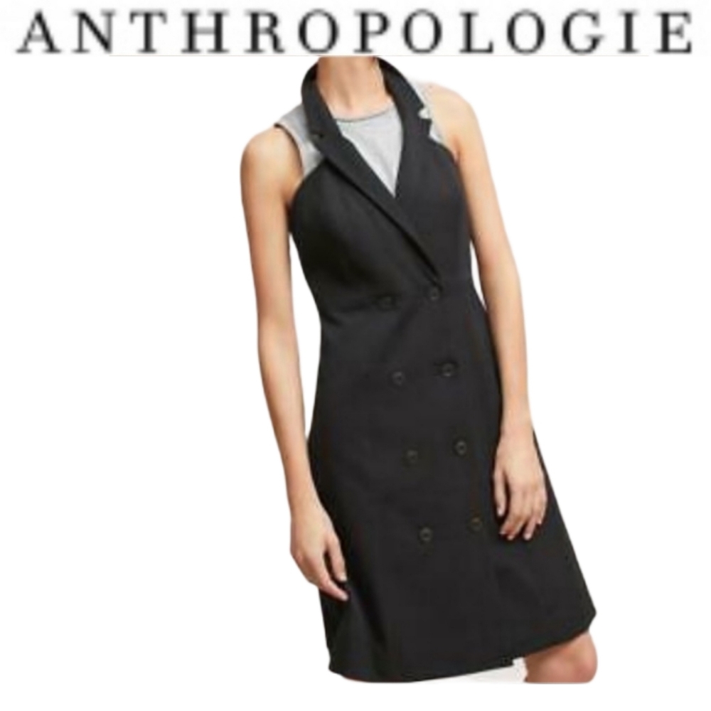 Anthropolgie Loretta double button blazer dress size 10